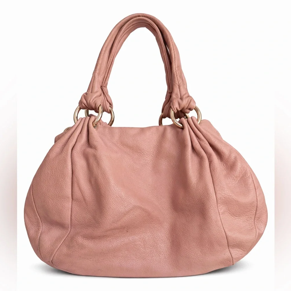 Furla Soft Leather Shoulder Bag in Dusty Rose - Picture 2 of 11
